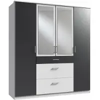 Wimex Kleiderschrank Click ¦ schwarz ¦ Maße (cm): B: 179 H: 199 T: 58.0