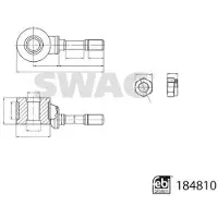 SWAG Koppelstange Stabilisator für VW GOLF II (19E, 1G1) Vorne Links Vorne Rechts 33 10 9580