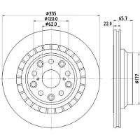Hella Bremsscheibe PRO 8DD 355 116-941