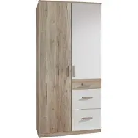 Wimex Kleiderschrank Caja , holzfarben , Maße (cm): B: 90 H: 199 T: 58.0
