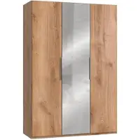 Wimex Drehtürenschrank Level 36A mit Spiegel ca. 150 cm Eiche Dekor