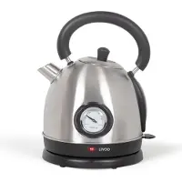 Livoo DOD157S, 1,8 l, 1800 W, Schwarz, Silber, Edelstahl, Wasserstandsanzeige, Überhitzungsschutz