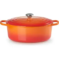Le Creuset Bräter Signature 33 cm oval Ofenrot 7,5 L