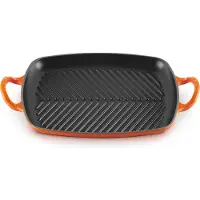 Le Creuset Grillplatte Signature 30 cm Ofenrot