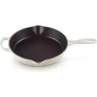 Le Creuset Bratpfanne Le Creuset Round High Skillet Meringue 26 cm