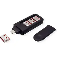 Roline USB Typ A Port Blocker, 4x Schloss und 1x Schlüssel