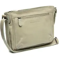 The Chesterfield Brand C48.1372 Leather Shoulder Bag Washed Wax Cow Aston Ocean Green