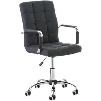 CLP Bürostuhl Deli V2 Stoff höhenverstellbar und drehbar | Farbe grau