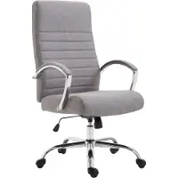 CLP Bürostuhl ergonomisch Valais Stoffbezug, moderner Drehstuhl mit höhenverstellbarem Sitz, Stoffbezug, bis 136 kg belastbar