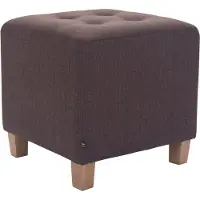 CLP Sitzhocker Pharao, 151400703, bis 120 kg, Stoff, braun, 45 x 46 x 45cm