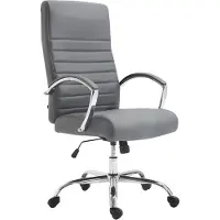 CLP Bürostuhl ergonomisch Valais Kunstleder, moderner Schreibtischstuhl, höhenverstellbarem Sitz und einer Belastbarkeit von 136 kg