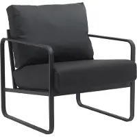 CLP Lounger Manea I Relaxsessel Kunstleder Oder Stoff Bezug I Mit Stabilem Metallgestell I Gepolsteter Clubsessel