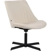 CLP Lounger Granby I 360 Grad Drehbarer Relax Sessel Mit Stoffbezug I Ergonomisches Design Mit Bodenschonern I Polsterstuhl Mit Rückenlehne