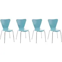 CLP 4x Konferenzstuhl Calisto Hellblau