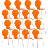 CLP 16 x Stapelstuhl DIEGO orange
