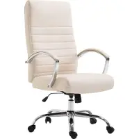 CLP Bürostuhl ergonomisch Valais Kunstleder, moderner Schreibtischstuhl, höhenverstellbarem Sitz und einer Belastbarkeit von 136 kg