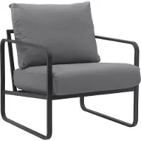 CLP Lounger Manea grau/Kunstleder