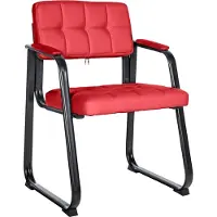 CLP Besucherstuhl gepolstert ergonomisch Canada, mit Armlehne und Stoffbezug, Metallgestell matt schwarz, bis 120 kg belastbar
