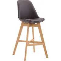 CLP Barhocker Cannes Kunstleder braun/natura