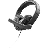 Cellularline HOME & OFFICE - JOIN, Kabelgebunden, Anrufe/Musik, 320 g, Kopfhörer, Schwarz
