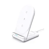 Aukey Aircore 2-in-1 Wireless Ladeständer weiß