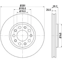 Hella Bremsscheibe PRO 8DD 355 117-231