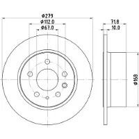 Hella Bremsscheibe 8DD 355 100-991