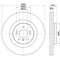Hella Bremsscheibe PRO High Carbon 8DD 355 128-591