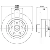 Hella Bremsscheibe PRO 8DD 355 123-361