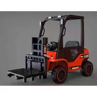 Es-toys Kinderauto - Elektro Gabelstabler - 12V7AH Akku, 2 Motoren + 2,4Ghz-Rot