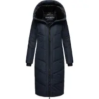 MARIKOO Damen Winterjacke Nadaree – lang, warm & mit Kapuze