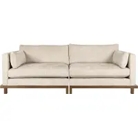 Zuiver Blossom 3-Sitzer Sofa Eichenholz/Stoff