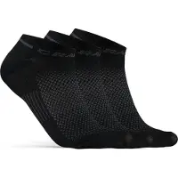 Craft Socke Core Dry Shaftless Sock 3-Pack Black Unisex-Schuhgröße 40 - 42