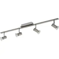 Eglo ROTTELO Spot - L78 x B7 cm - nickel-matt, chrom - 4X4,6W inkl. - IP20