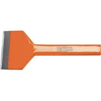 Ks Tools 162.0433, Mauerwerkmeißel, Flachmeißel, Kohlenstoffstahl, Orange, 220 mm, 100 mm