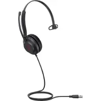 Yealink UH35 Mono UC USB-A Headset, Kabelgebunden, 20 - 20000 Hz, Büro/Callcenter, 96,5 g, Kopfhörer, Schwarz