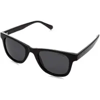Polaroid PLD 1016/S/NEW Herren-Sonnenbrille Vollrand Quadratisch Kunststoff-Gestell, schwarz