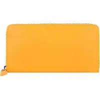 Esquire Leder Geldbörse Peru Zip Around Wallet Curry dunkelgelb