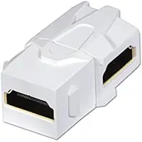 Lindy 60490, Weiß, HDMI, HDMI, Weiblich, Weiblich, Gold