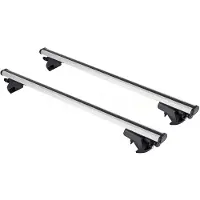 G3 Dachträger Aluminium 145 cm für offene Schienen, 2er Set, 75 kg Traglast