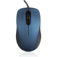 Modecom MC-M10S Optische Maus, Blau, 1000 DPI, Geräuschlose Tasten, Ergonomisch, USB, Beidhändig, passend für Laptop und Computer