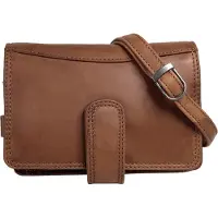 Cluty Umhängetasche Damen cognac