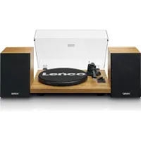 Lenco LS-500 Bluetooth Turntable mit Lautsprecherbündel Holz