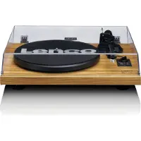 Lenco LS-500 Bluetooth Turntable mit Lautsprecherbündel Holz