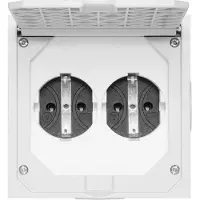 ABL SURSUM 1632490, CEE 7/3, CEE 7/4, Grau, Aluminium, IP41