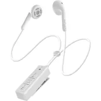 DeFunc In-Ear Kopfhörer mit Krawattenmikrofon Design – Weiss