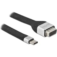 DeLOCK FPC Flachbandkabel USB Type-C zu VGA (DP Alt Mode) 13 cm