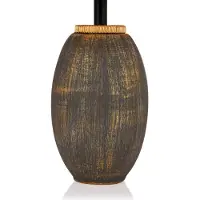 Opviq , TM169, Tischleuchten, Braun, Metall, 30 x 30 x 46 cm