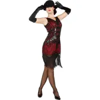 Coppens 20er Jahre Cocktailkleid weinrot