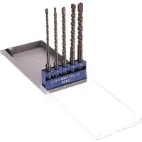 GEKO Steinbohrer-Set, 5-teilig, 5-12 mm, SDS PLUS